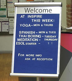 Groove Felt Foyer Welcome Boards
